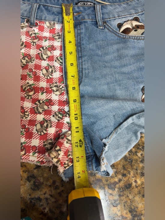 Thorn & Fable Raccoons & Cherries Gingham Shorts - Picture 12 of 12